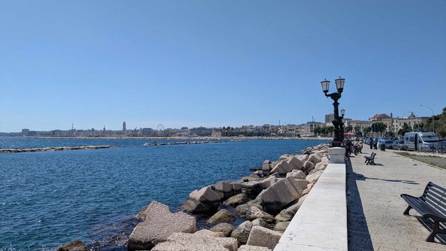 Sicht auf die Stadt Bari in Italien