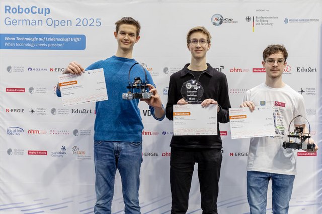 Bild Zweite Deutsche Meister RoboCup German Open 2025 - Soccer 2:2 Lightweight - Bodensee Drachen 