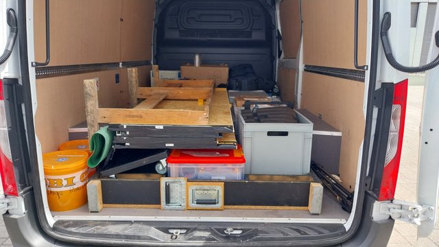 EInpacker Roboter AG zur EM Wien - alles im Fahrzeug