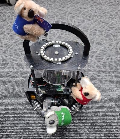 Bodensee Adler Roboter mit kleinen Koalas WM Incheon Bodensee Adler Roboter mit kleinen Koalas WM Incheon